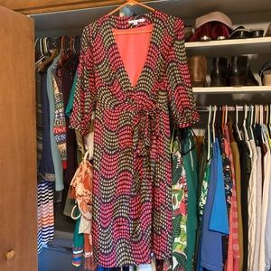 Boden silk blend dress